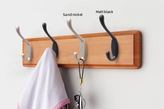 Crochets muraux modernes simples noirs, crochet mural amusant en métal noir pour chambre d'enfant, crochet mural en métal noir pour chambre d'enfant
