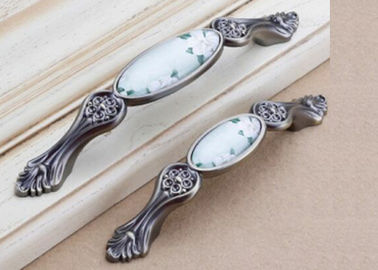 Poids léger en céramique de boutons et de poignées de porte de cuisine de modèle de marbre antique