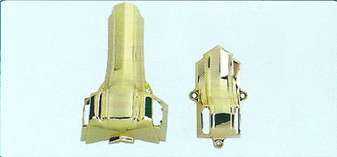 Électrodéposition supérieure de cercueil de coin de décoration de cercueil de couleur d'or en plastique de matériel
