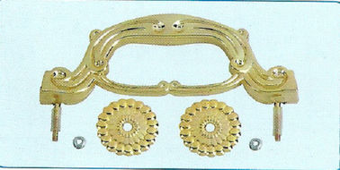 Le plastique d'or de cercueil de couleur manipule des accessoires de cercueil avec le style moderne