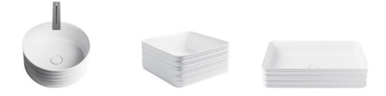 Lavabo mince de Cabinet de bord d'articles sanitaires modernes pour la salle de bains